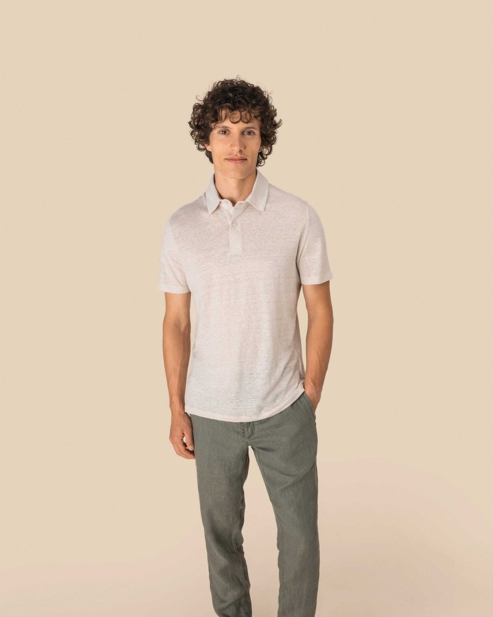 Polo's SPASSO Linnen herenpolo voor bedrukking &amp; borduring