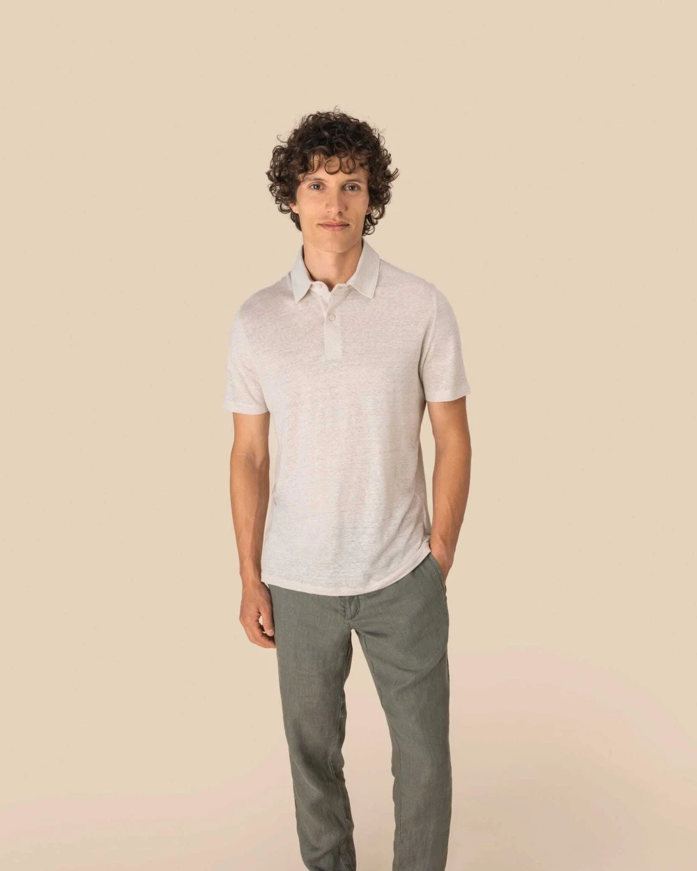 Polo's SPASSO Linnen herenpolo voor bedrukking &amp; borduring