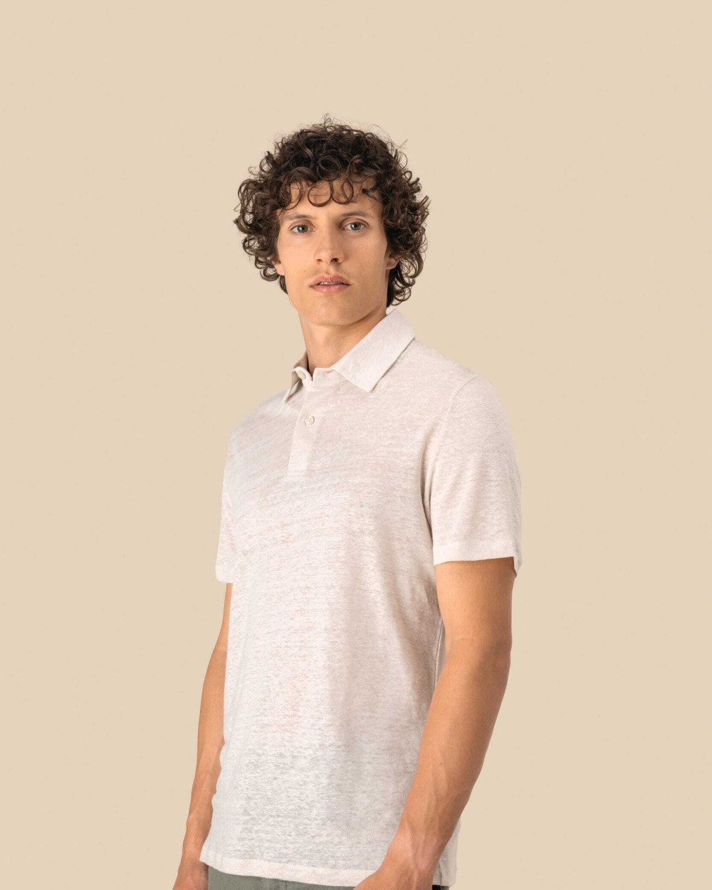 Polos personnalisable SPASSO Polo en lin homme