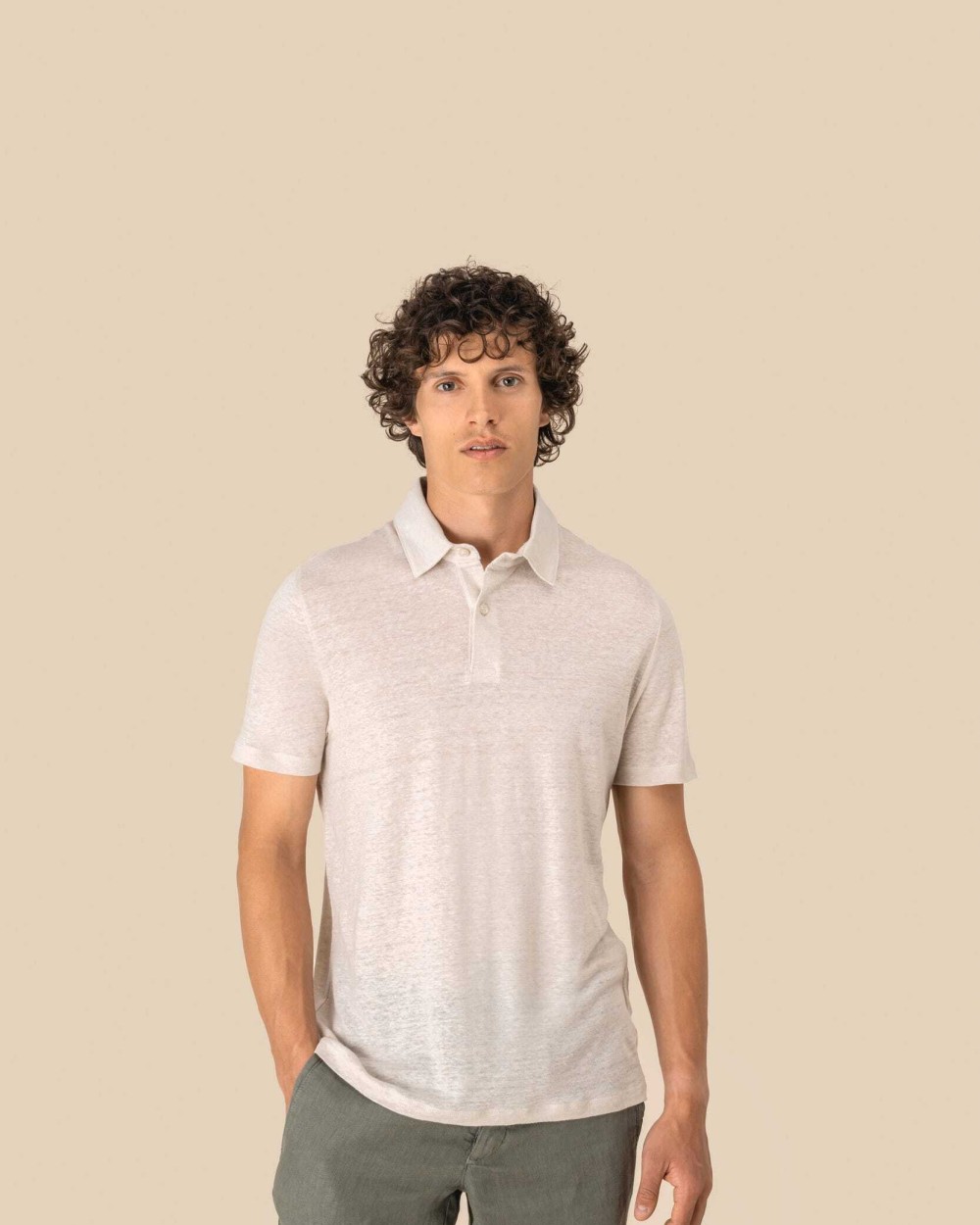 SPASSO Herren-Poloshirts aus Leinen Poloshirts personalisierbar