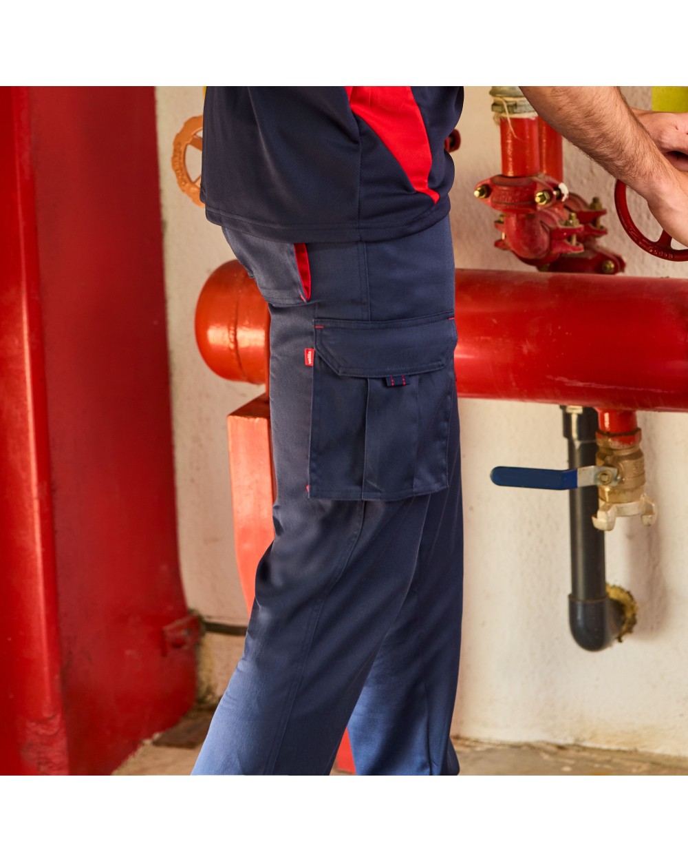 VELILLA TWO-TONE STRETCH TROUSERS Hosen personalisierbar