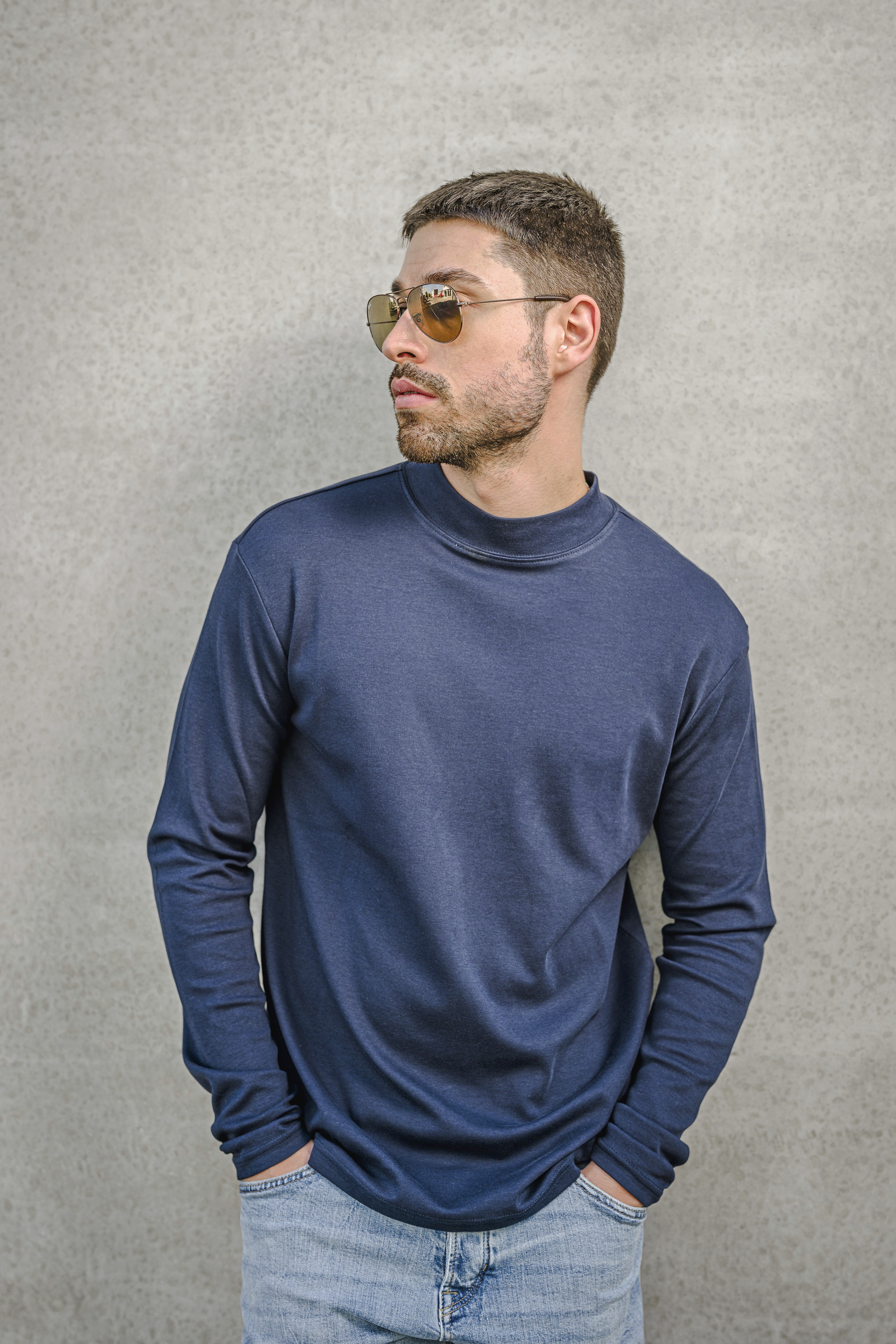 T-Shirts personnalisable HRM Men´s Premium Highneck Longsleeve Tees