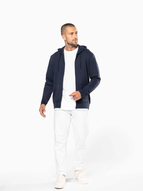 Sweat-shirts à personnaliser KARIBAN Sweat-shirt écoresponsable zippé à capuche homme 