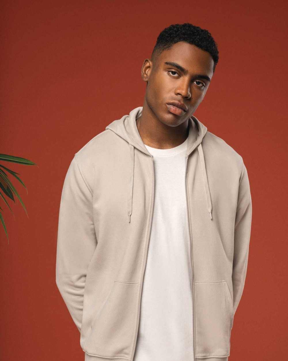 Sweat-shirts personnalisable KARIBAN Sweat-shirt écoresponsable zippé à capuche homme