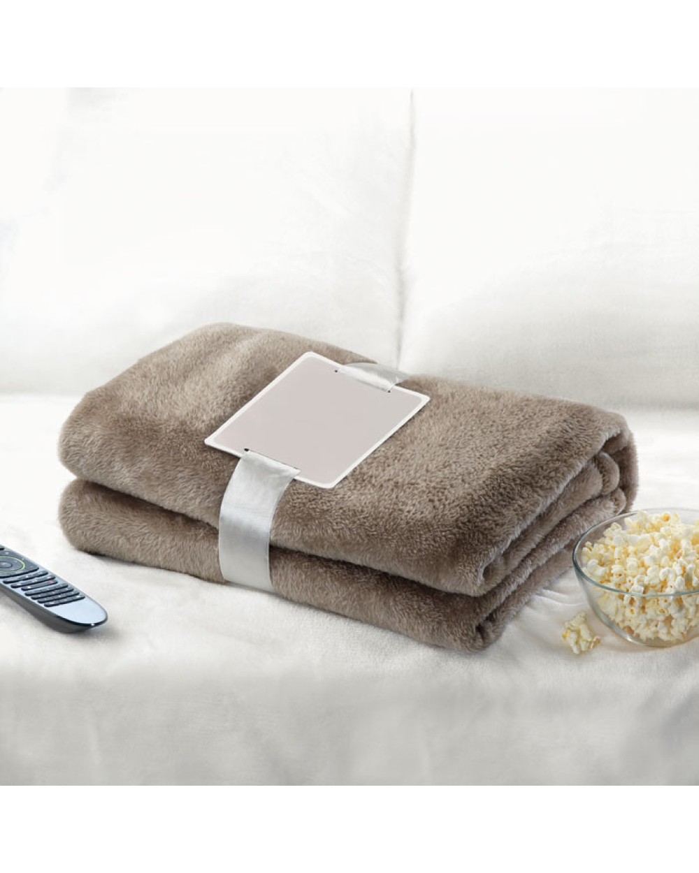 Plaids personnalisable 4DO Flanelle blanche