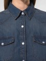 Chemises à personnaliser KARIBAN Chemise denim manches longues femme 