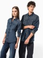Chemises à personnaliser KARIBAN Chemise denim manches longues femme 