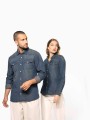 Chemises à personnaliser KARIBAN Chemise denim manches longues femme 