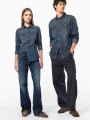Chemises à personnaliser KARIBAN Chemise denim manches longues femme 