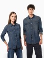 Chemises à personnaliser KARIBAN Chemise denim manches longues femme 