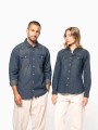 Chemises à personnaliser KARIBAN Chemise denim manches longues femme 