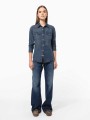 Chemises à personnaliser KARIBAN Chemise denim manches longues femme 