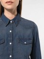 Chemises à personnaliser KARIBAN Chemise denim manches longues femme 