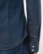 KARIBAN Damen denim-hemd langarm Hemden personalisierbar
