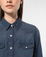 Chemises personnalisable KARIBAN Chemise denim manches longues femme