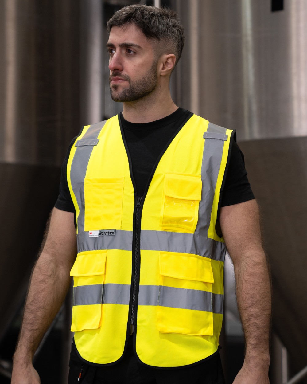 Gilets de sécurité personnalisable KORNTEX PREMIUM MULTIFUN. VEST "MUNICH"