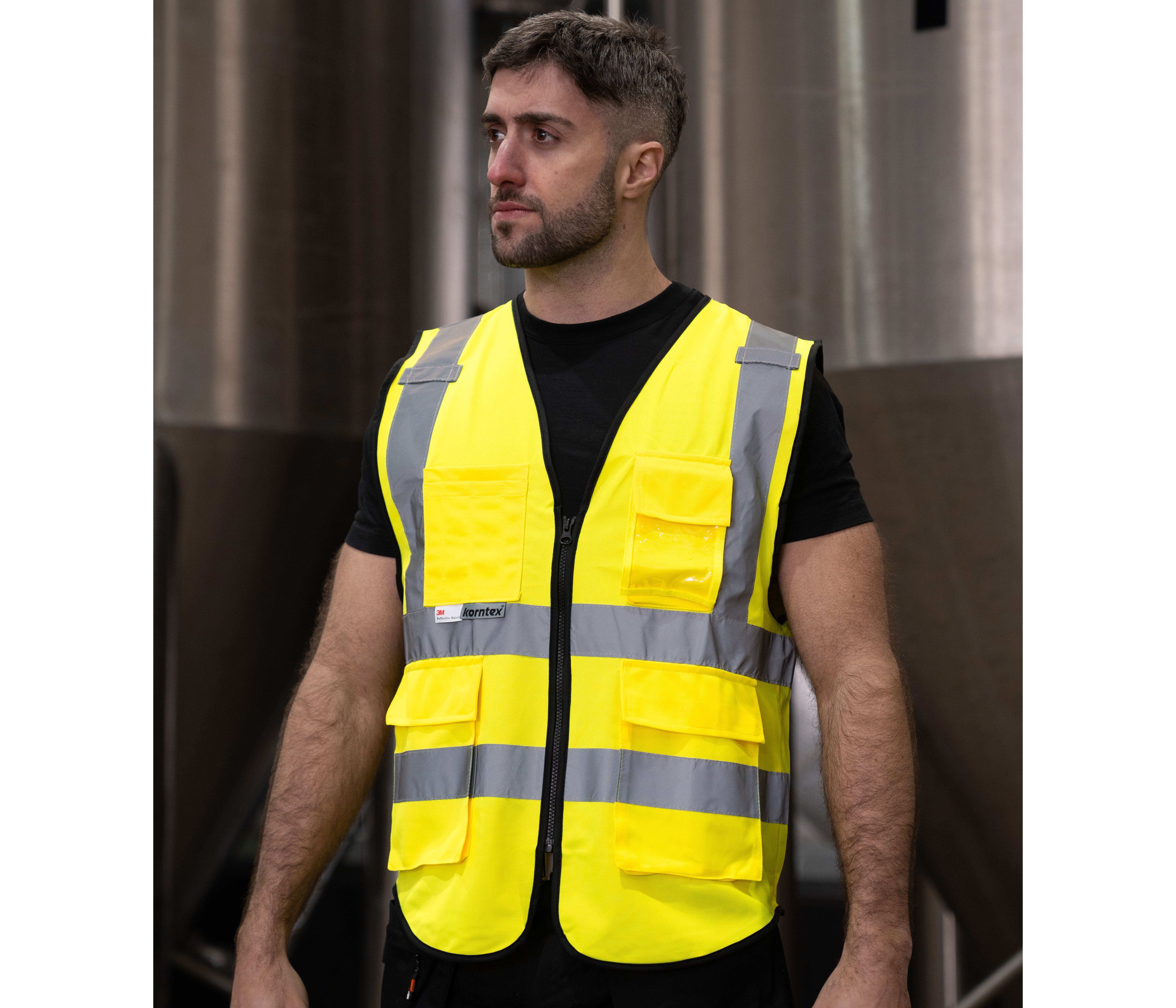 Gilets de sécurité personnalisable KORNTEX PREMIUM MULTIFUN. VEST "MUNICH"