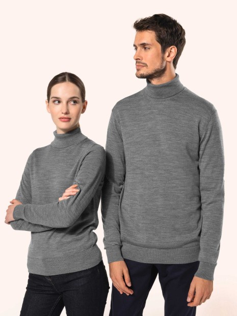 Pulls à personnaliser KARIBAN Pull Mérinos col roulé femme 