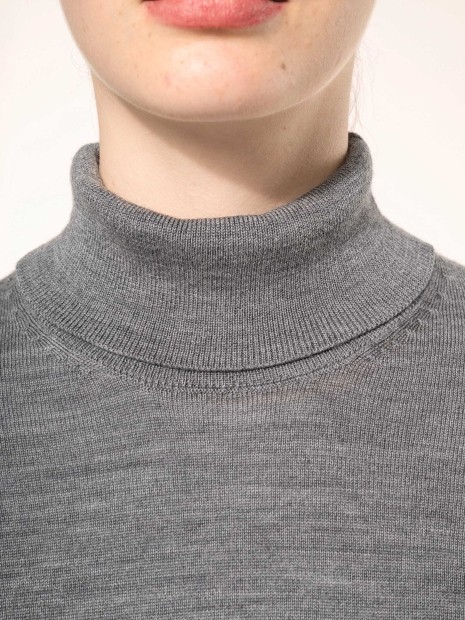 Pulls à personnaliser KARIBAN Pull Mérinos col roulé femme 