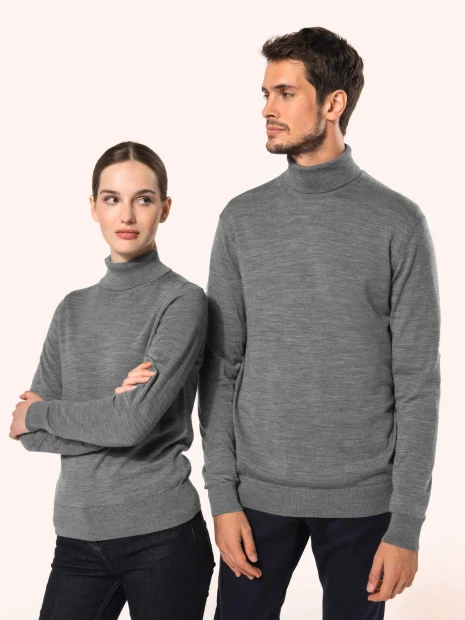 Pulls à personnaliser KARIBAN Pull Mérinos col roulé femme 