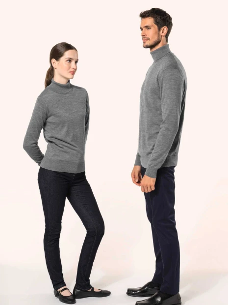 Pulls à personnaliser KARIBAN Pull Mérinos col roulé femme 