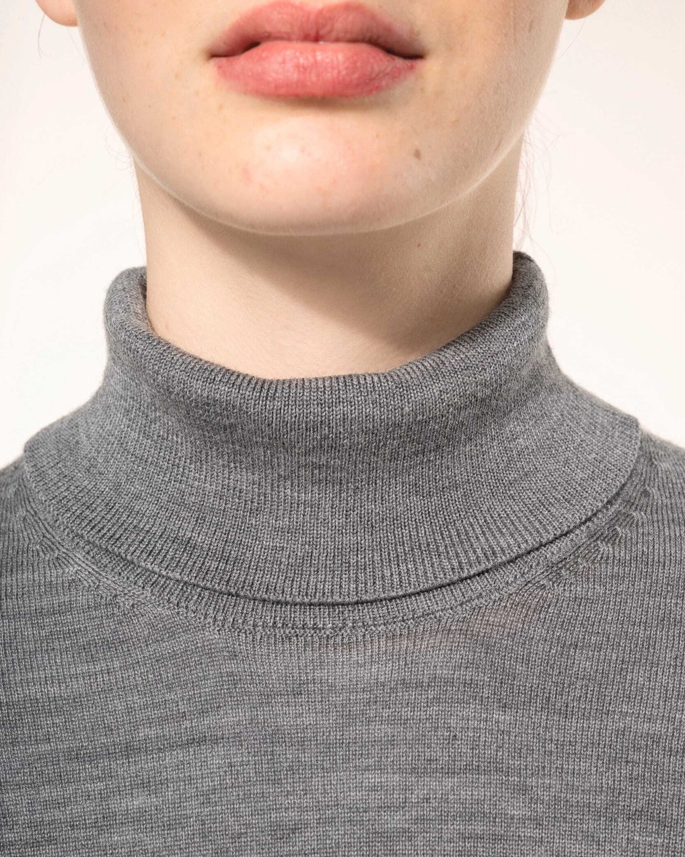 KARIBAN Merino-Damenpullover mit Rollkragen Pullovers personalisierbar