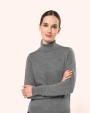 Pulls personnalisable KARIBAN Pull Mérinos col roulé femme