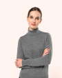 Pulls personnalisable Kariban Pull Mérinos col roulé femme