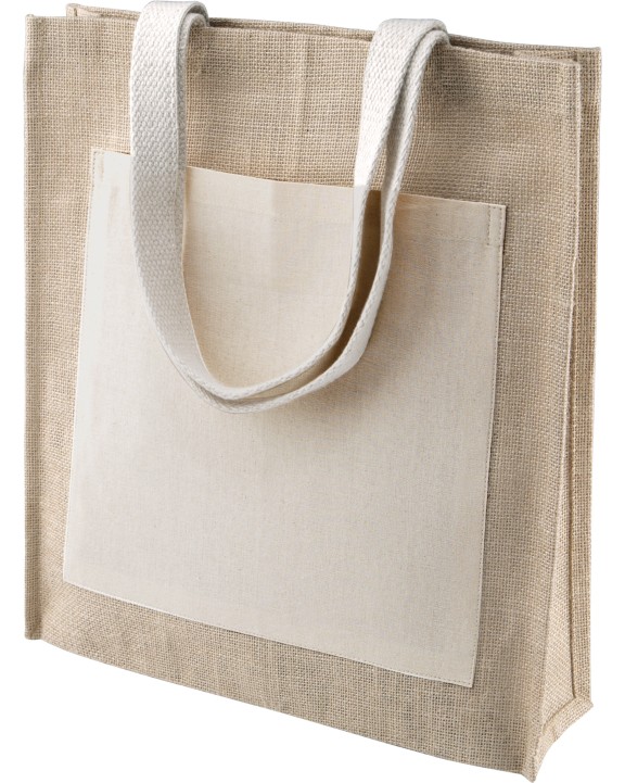 KIMOOD Jute Shopper Tote Bags personalisierbar