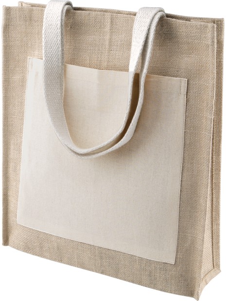 KIMOOD Sac shopping toile de jute /api/colors/e4673c21-e8cb-492b-aa0c-b227b8618401 personnalisable