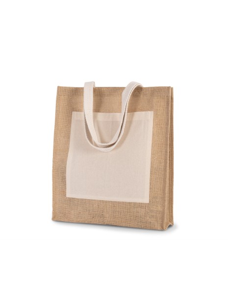 KIMOOD Sac shopping toile de jute /api/colors/69701f53-78a9-4fa4-aa10-cf13b1e0959d personnalisable