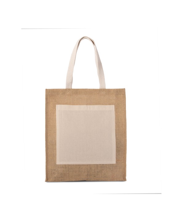 KIMOOD Jute Shopper Tote Bags personalisierbar