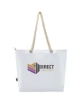 4DO Panama Strandkühltasche mit Kordelgriffen aus recyceltem GRS-Material, 23L Taschen personalisierbar