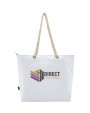 4DO Panama Strandkühltasche mit Kordelgriffen aus recyceltem GRS-Material, 23L Taschen personalisierbar