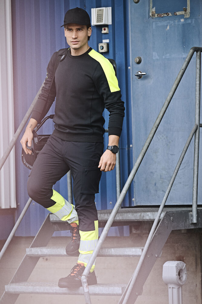 Pantalons personnalisable JOBMAN 2328 Pantalon de service Stretch Hi-Vis