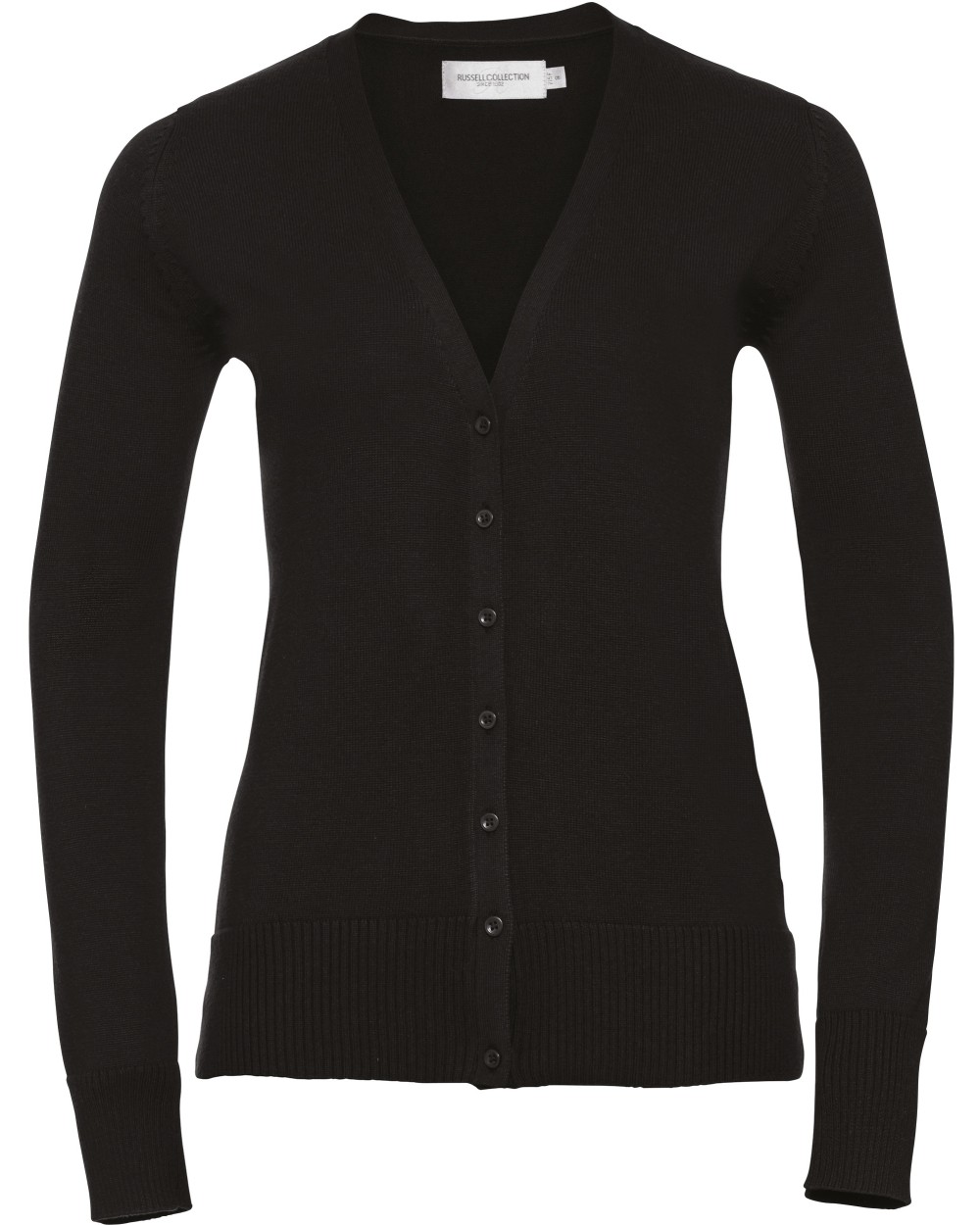 Truien RUSSELL Ladies' gebreid vest met V-hals voor bedrukking &amp; borduring