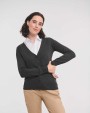 RUSSELL Ladies' V-neck Knitted Cardigan Pullovers personalisierbar