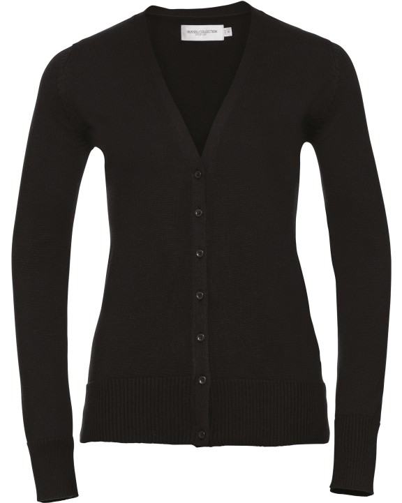 RUSSELL Ladies' V-neck Knitted Cardigan Pullovers personalisierbar