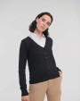 RUSSELL Ladies' V-neck Knitted Cardigan Pullovers personalisierbar