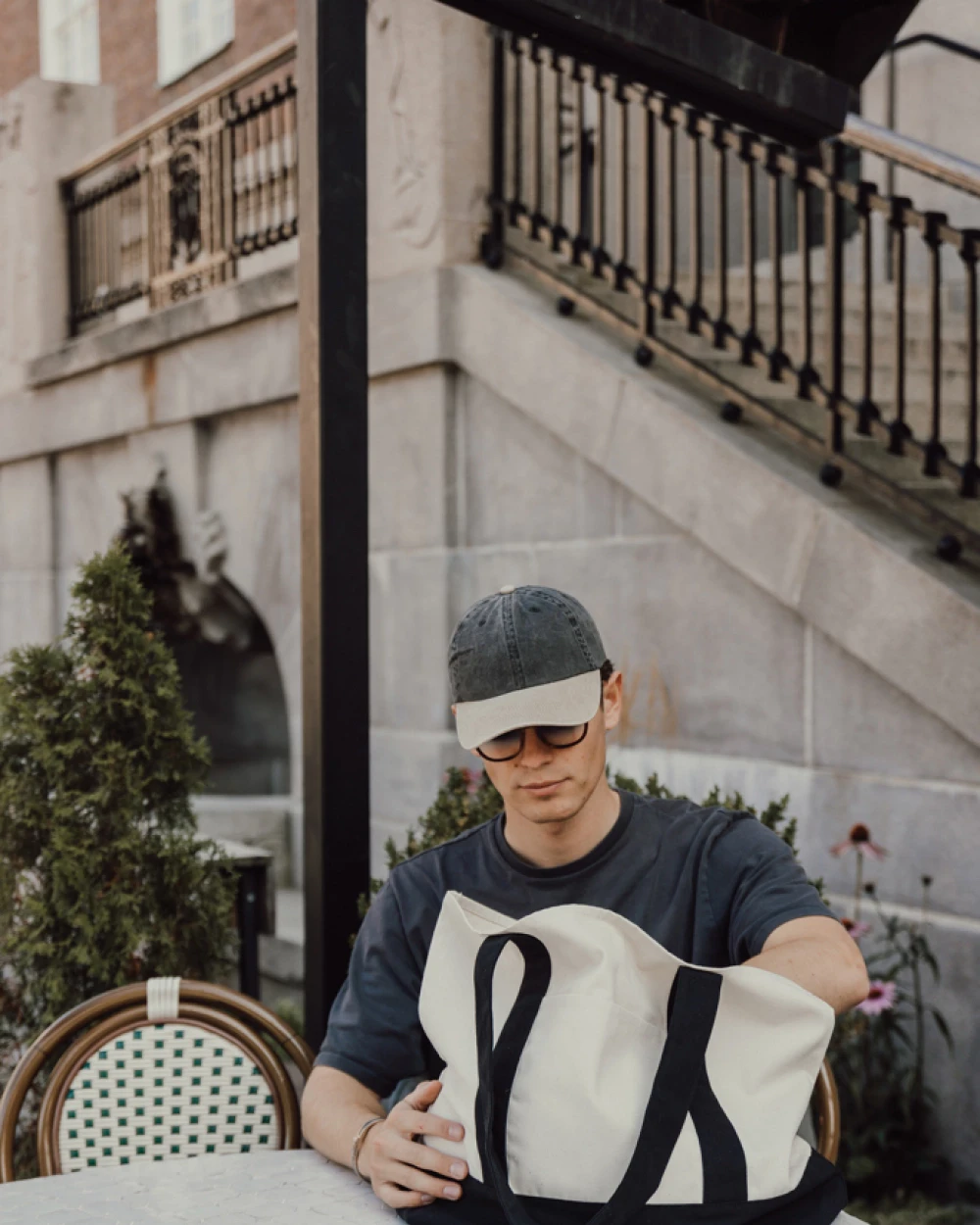 Tassen & Zakken 4DO SHOP LOCAL AWARE™ recycled cotton 350gsm Tote bag voor bedrukking &amp; borduring