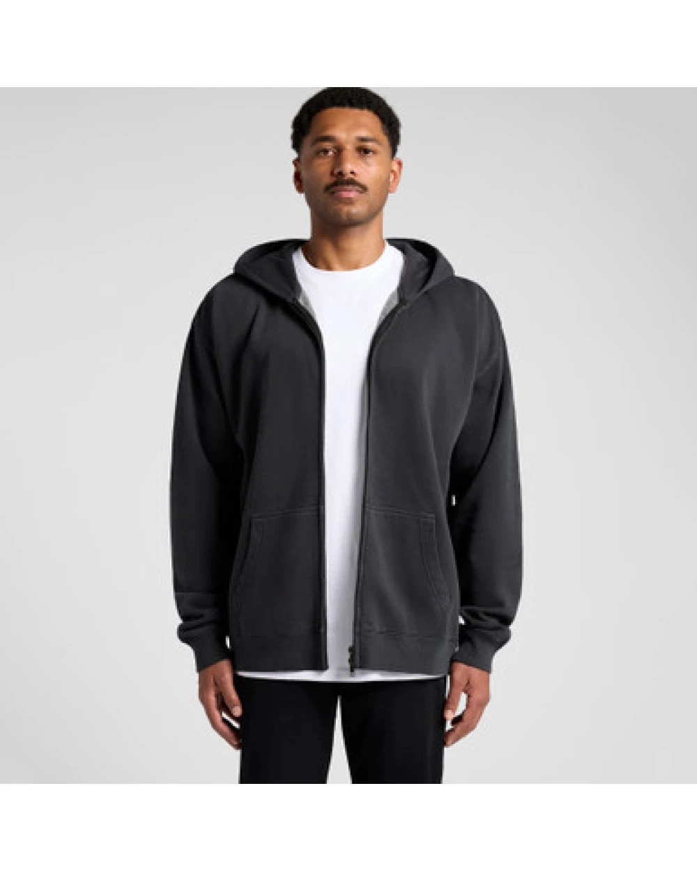 AS COLOUR Relax Faded Zip Hood Sweatshirts personalisierbar