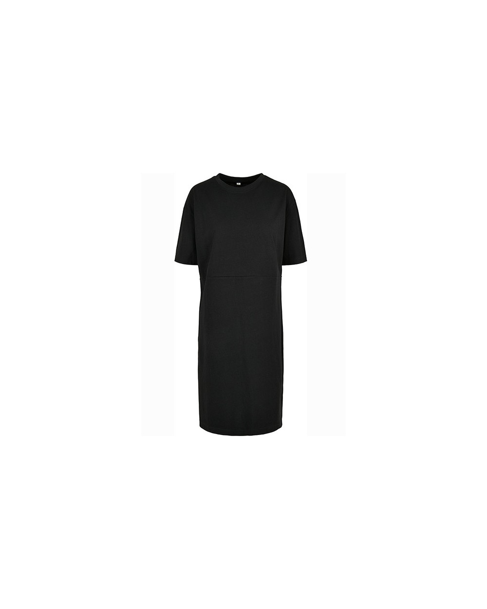 BUILD YOUR BRAND Ladies´ Organic Oversized Slit Tee Dress Kleider personalisierbar