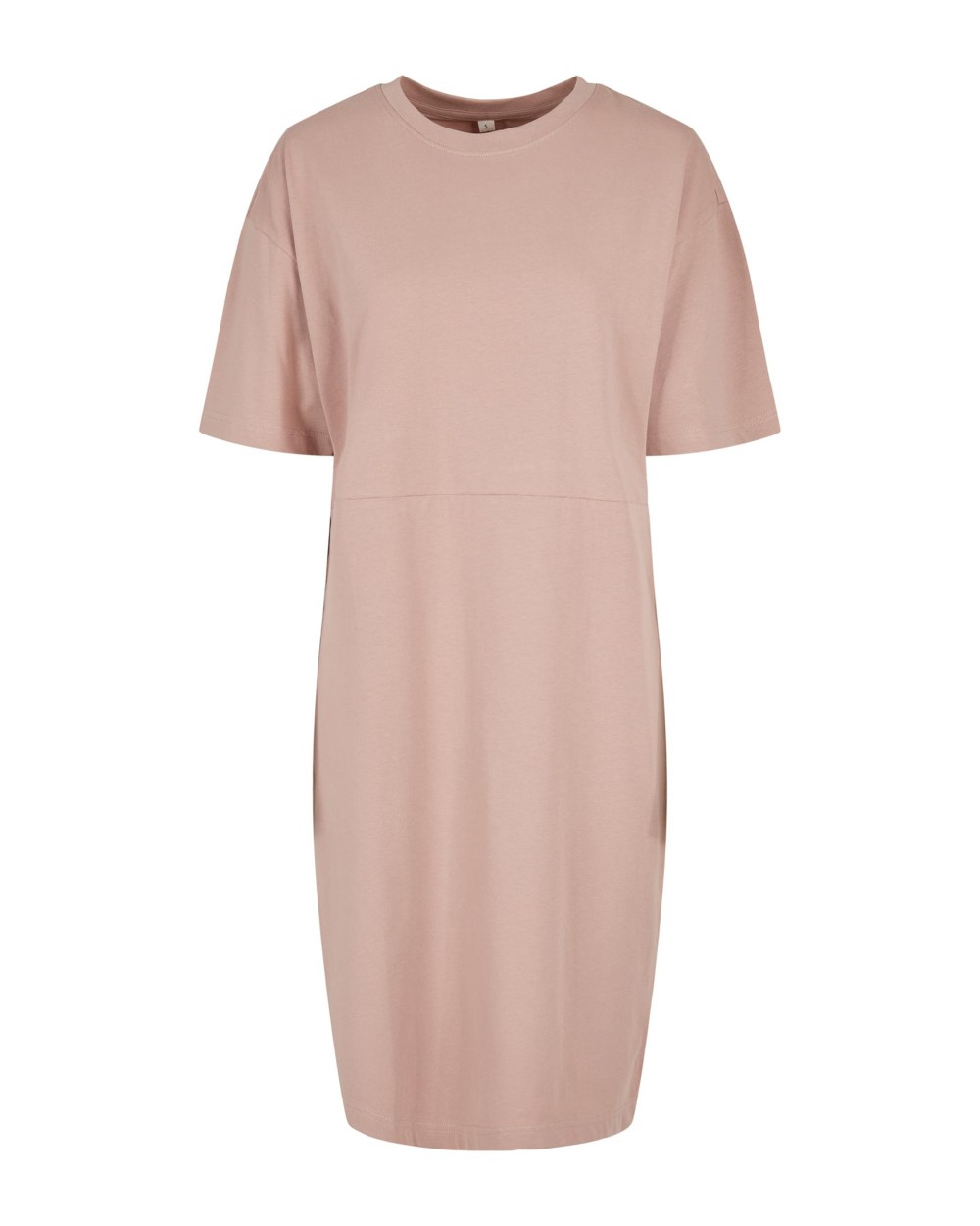 BUILD YOUR BRAND Ladies´ Organic Oversized Slit Tee Dress Kleider personalisierbar