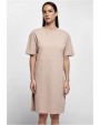 BUILD YOUR BRAND Ladies´ Organic Oversized Slit Tee Dress Kleider personalisierbar