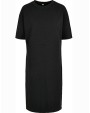 BUILD YOUR BRAND Ladies´ Organic Oversized Slit Tee Dress Kleider personalisierbar