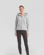 FOL Lady-fit Premium Hooded Sweat Jacket (62-118-0) Sweatshirts personalisierbar