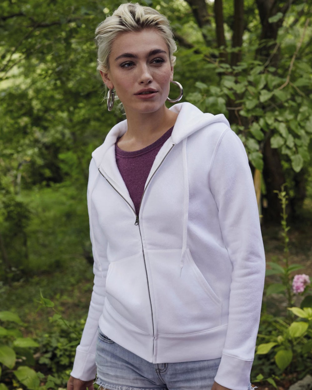 Sweaters & hoodies FOL Lady-fit Premium Hooded Sweat Jacket (62-118-0) voor bedrukking &amp; borduring