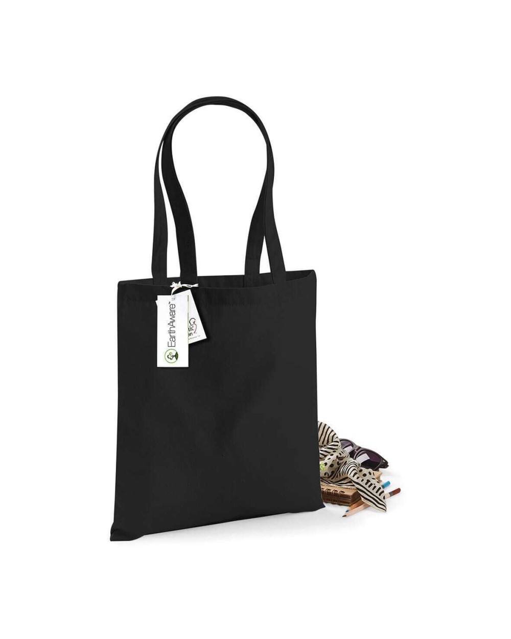 Tote bags WESTFORDMILL Earthaware® durrzame organic tas voor bedrukking &amp; borduring