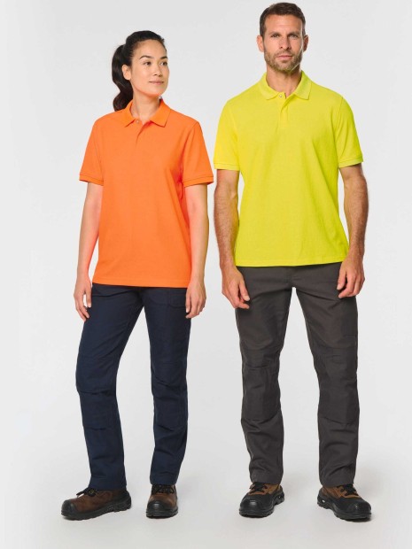 Polos à personnaliser WK. DESIGNED TO WORK Polo unisexe écoresponsable coton/polyester 