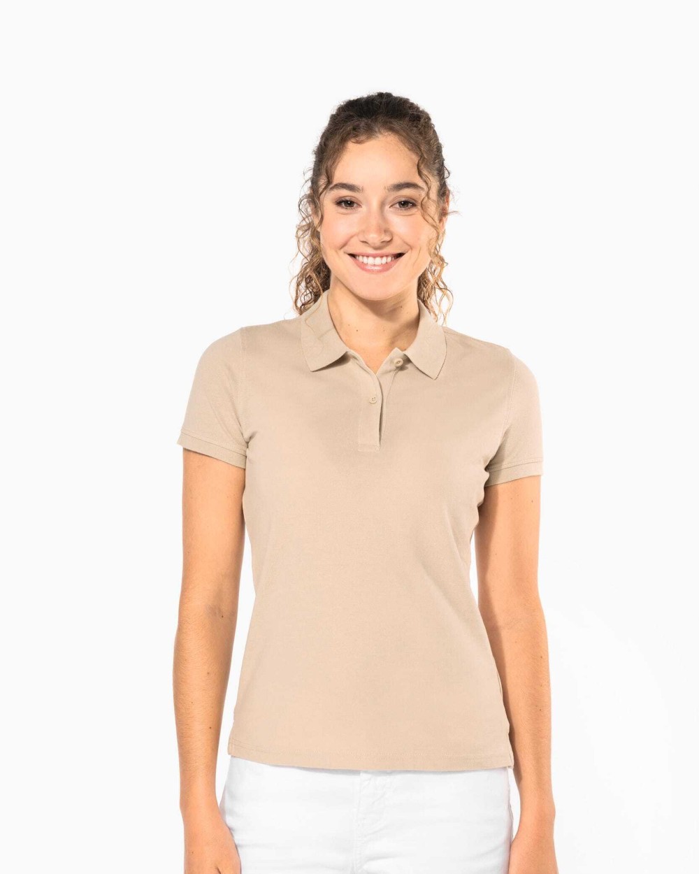 KARIBAN Piqué-Polohemd Bio180 für Damen Poloshirts personalisierbar